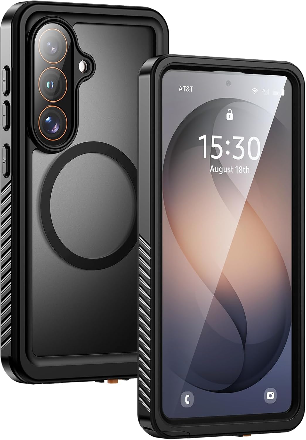 Lanhiem Magnetic for Samsung Galaxy S26 Ultra Case, IP68 Waterproof Dustproof, Built-in Screen Protector, Rugged Full Body Shockproof Cover for Galaxy S26 Ultra 5G 6.9 Inch, Purple