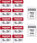 Gigastone 64GB Micro SD Carte 5-Pack, caméra Plus, MicroSDXC Carte mémoire pour Wyze Cam, Caméra de sécurité, 4K Enregistrement vidéo, UHS-I U3 A1 V30, 95MB/s, avec adaptateur