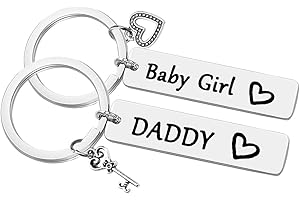 Daddy Keychain | Father's Day Gift for Daddy from Daughter