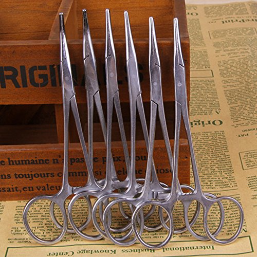 Kangkang@ Stainless Steel Pets Dogs Hemostat Forceps Scissors Ear Hair Clamp Pulling Shears Pet Dog Accessory Accessories Straight #TOP1