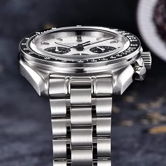 Pagani Design 1701 V3 Men's Chronograph Quartz Dial 40mm VK63 Movement Stainless Steel Mirror Sapphire Watch 100 Metre Water Resistant Sports Watch