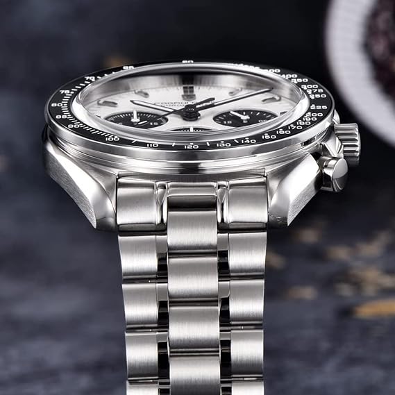 Pagani Design 1701 V3 Men's Chronograph Quartz Dial 40mm VK63 Movement Stainless Steel Mirror Sapphire Watch 100 Metre Water Resistant Sports Watch