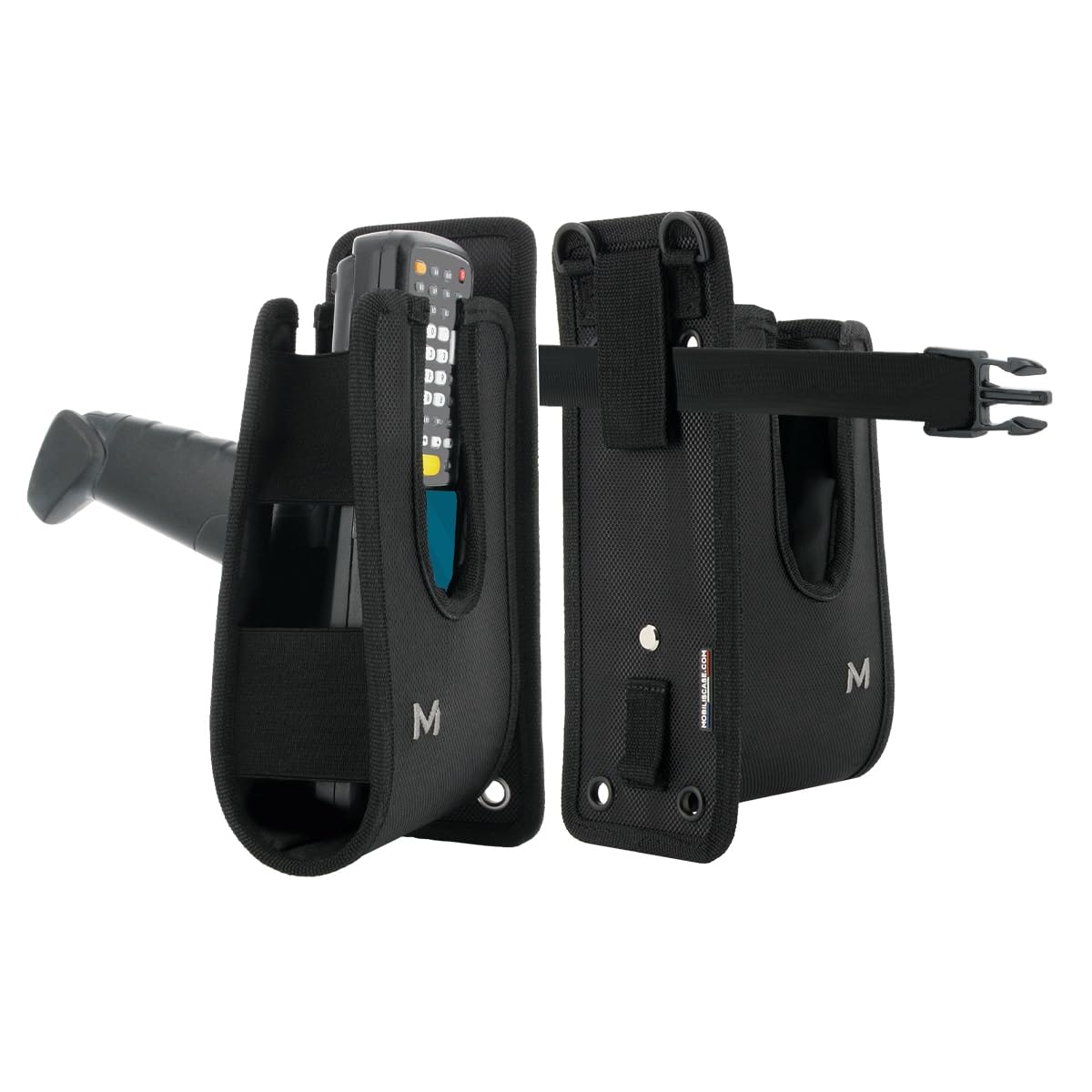 Mobilis Holster Cartuchera PDA Gun, Funda con Cinturón Talla M, Tamaño Máximo del Dispositivo : 24x9x7 cm, Negro