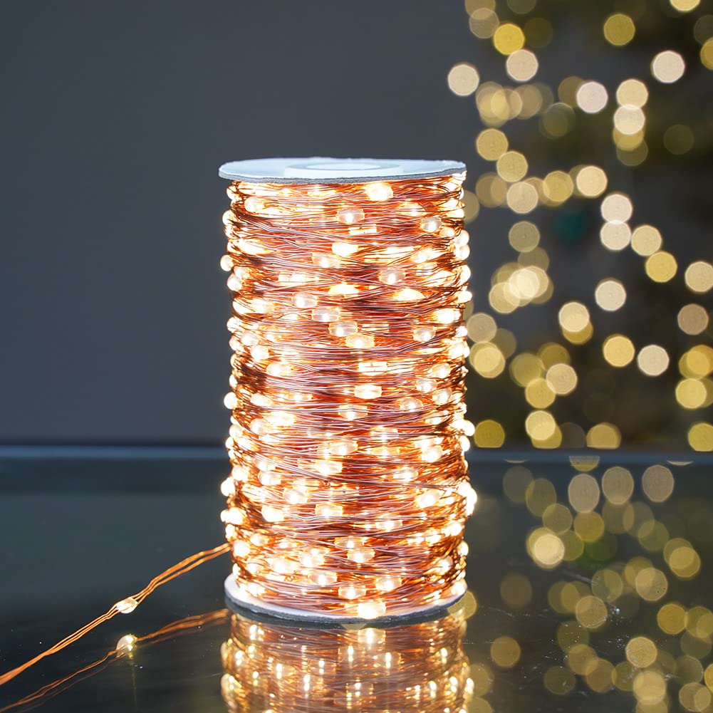 RESNICE 400Ft Extra Long Fairy Lights Plug in Waterproof Outside Copper Wire String Lights with Remote 1200 High-Bright LEDs for Garden Porch - Image 4