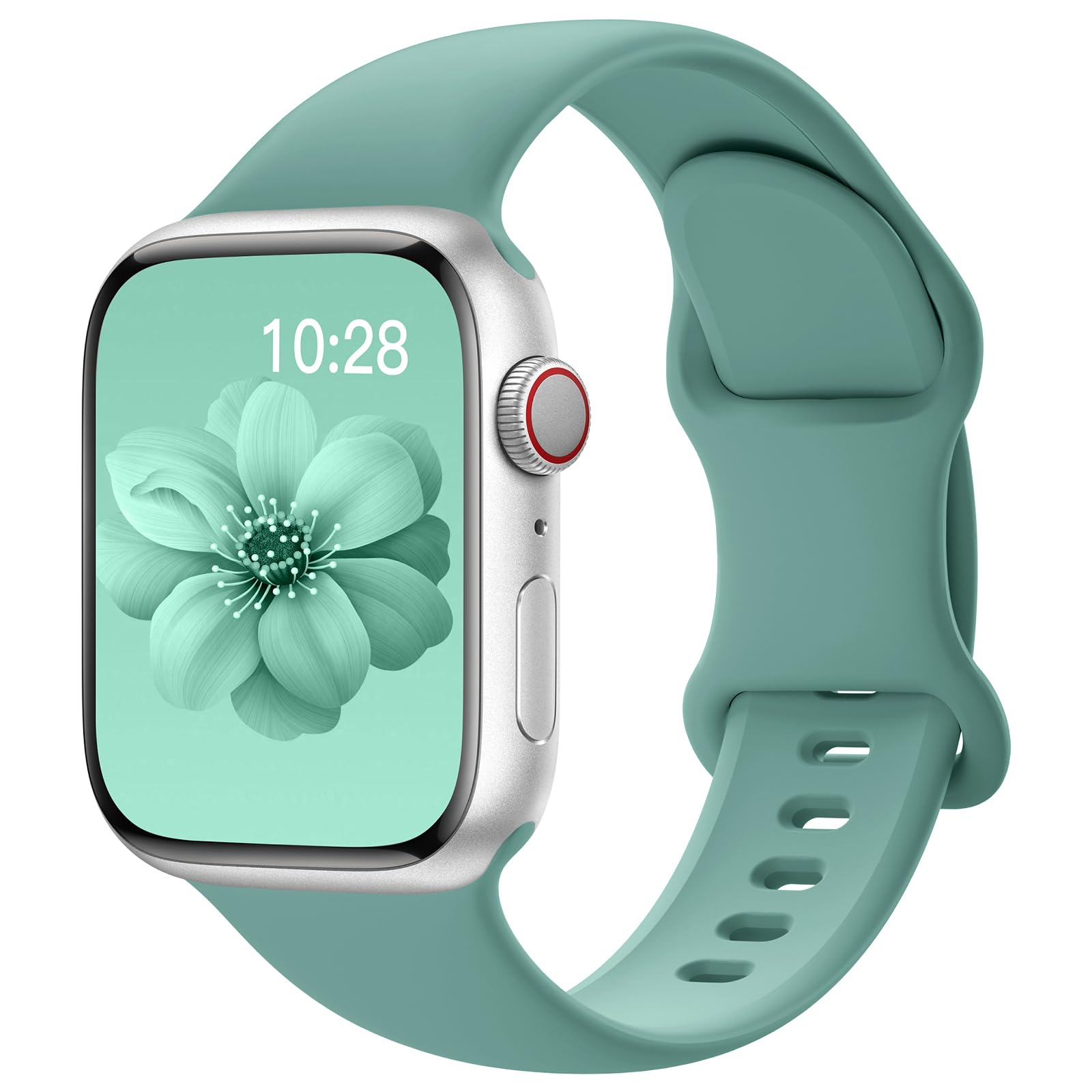 Yoohoo Kompatibel mit Apple Watch Armband 40mm 41mm 42mm 46mm 45mm 44mm 38mm 49mm,Silikon Sport Ersatz Armbänder Kompatibel mit iWatch SE3/2/1 Series 11 10 9 8 7 6 5 4 Ultra 3 2 1 Damen Herren