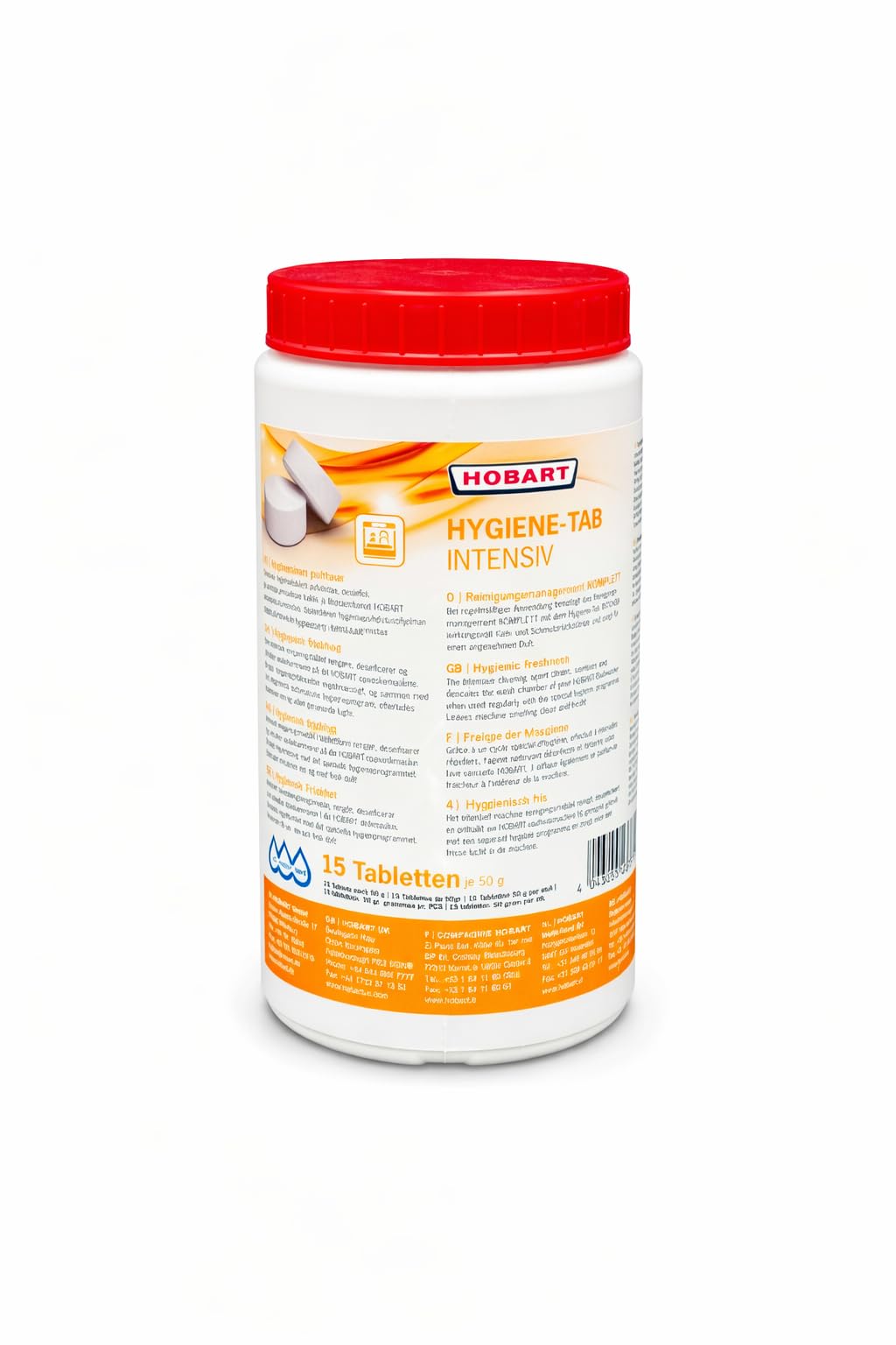 Hobart Hyline Hygiene-Tabs Intensive Cleaner, Box of 15 Tablets