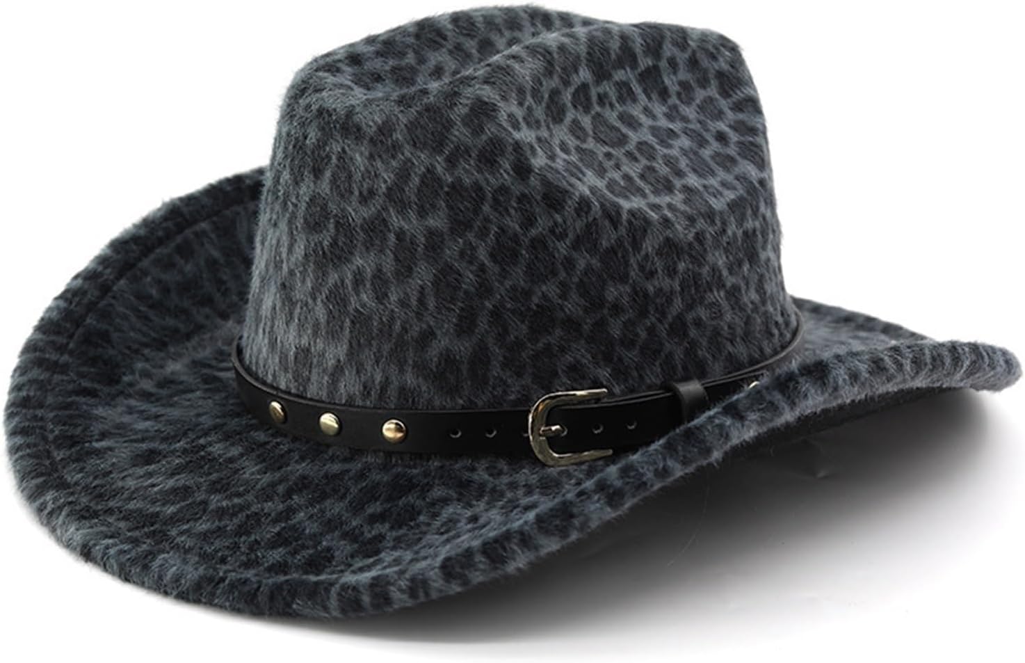 Leopard Print Fedora Unisex Jazz Hat Spring and Autumn Style Unique Cosplay Stage