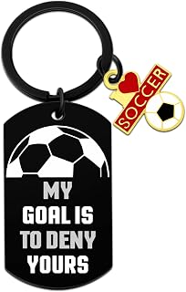 Soccer Gifts for Boys Girls Soccer Keychain Gifts for Boy Soccer Player | Stocking Stuffers for Teens Soccer Christmas Gift for Boy Goalie Friend