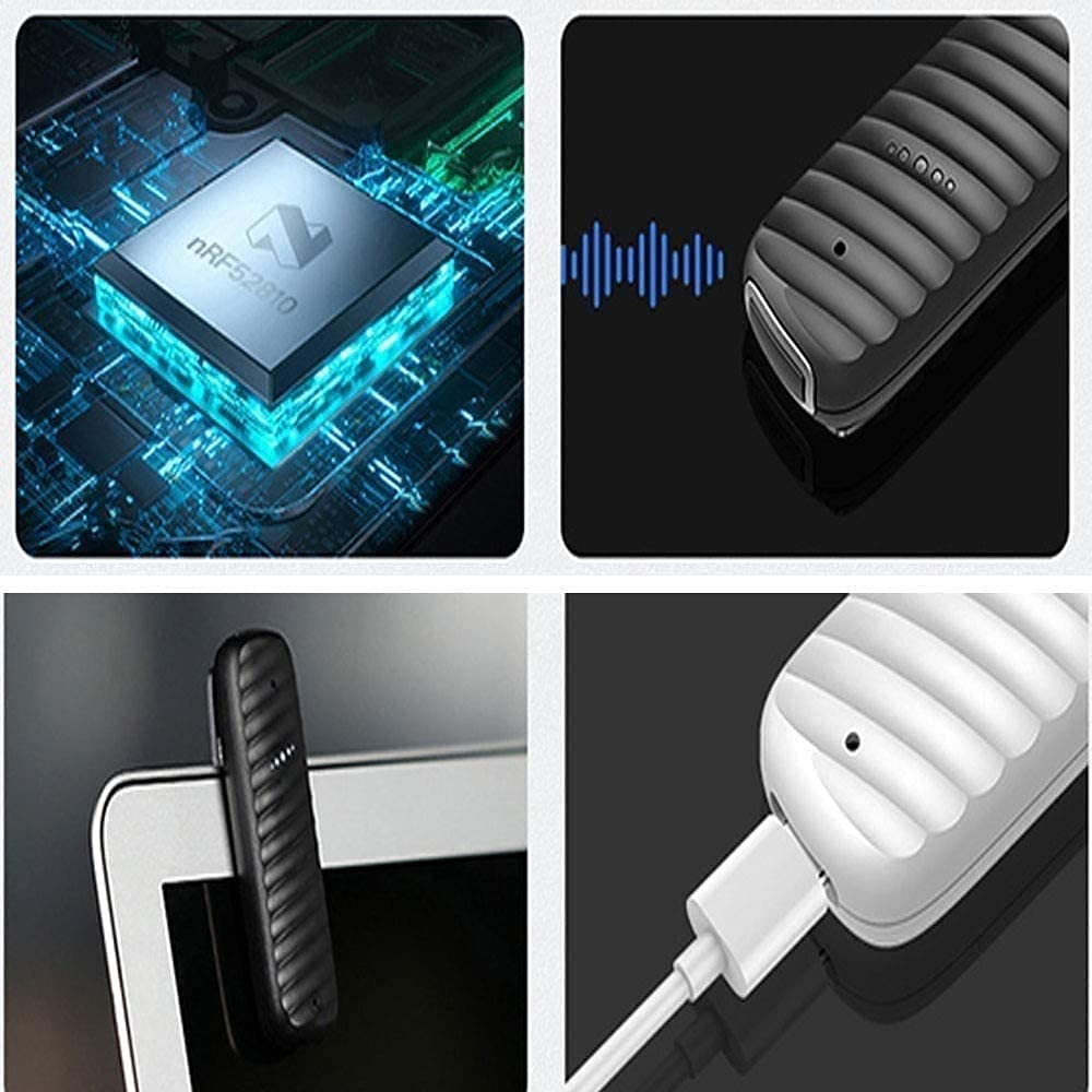 Cyfrowy rejestrator głosu aktywowany głosem na wykłady, spotkania, wywiady 16 GB rejestrator audio mini przenośna taśma dyktafon z odtwarzaniem, aktywacja automatyczna, MP3 (kolor: Czarny)