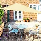 Lo que obtienes: el producto contiene 1 Toldo vela de sombra, color: Beige claro, triángulo de 2 x 2 x 2 m, 3 x cuerda fija (cada una de aproximadamente 1,5 m). Las velas solares de 2 x 2 x 2m son adecuadas para 1-2 personas. La vela parasol es fácil de instalar y desmontar, fácil de almacenar, no ocupa demasiado espacio y es muy conveniente para el almacenamiento en el hogar.