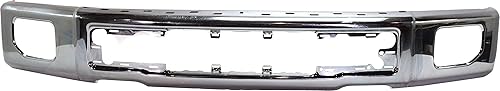 Garage-Pro Parachoques compatible con Ford F-150 2015-2017 para modelos sin agujeros de cubierta lateral cromado delantero FO1002422