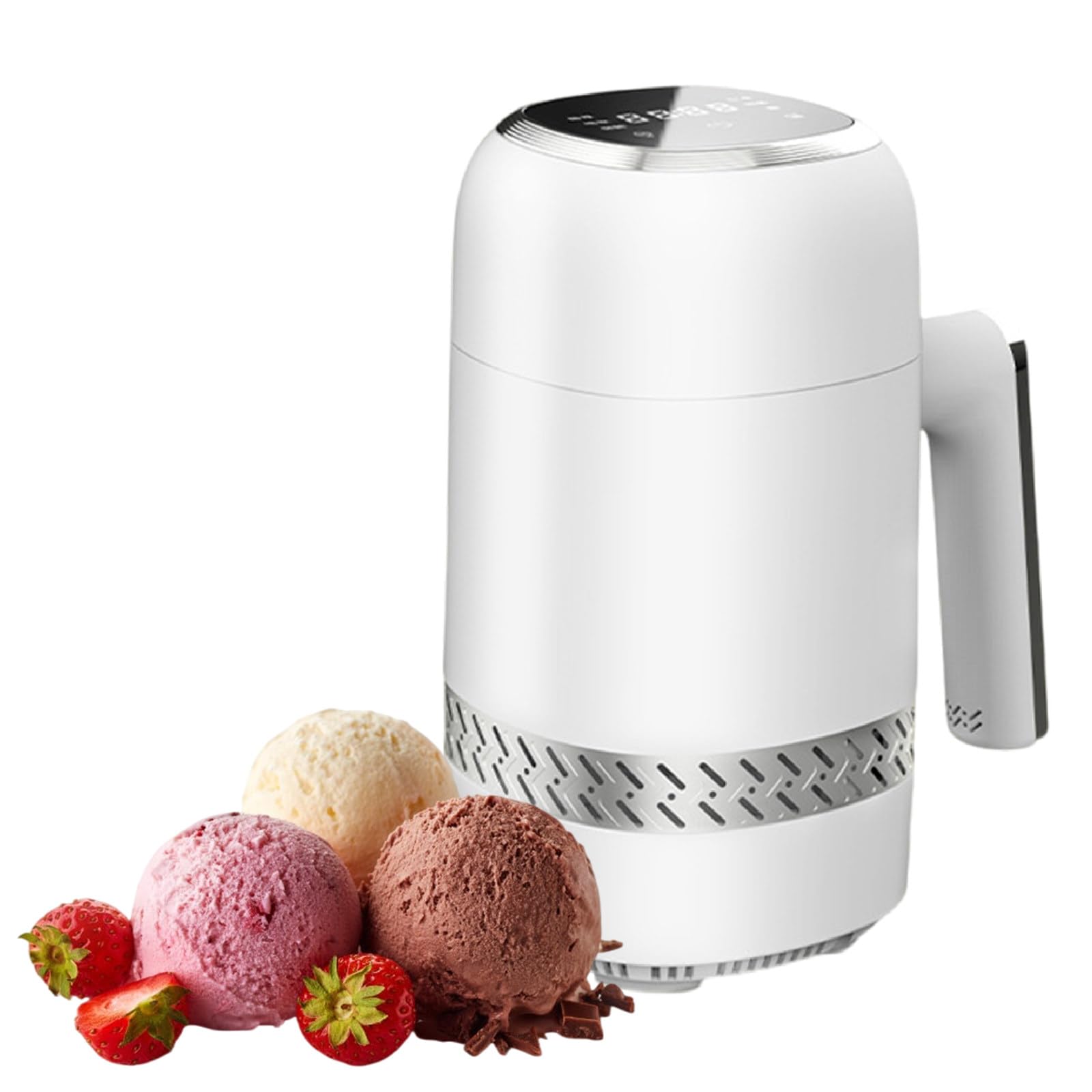 Máquina de Helados Eléctrica 300ml – Elabora Helados Caseros, Gelato, Sorbete & Yogur Congelado – Sin Precongelación Requerida, Controles Digitales