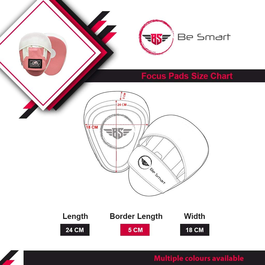 BeSmart Focus Punching Mitts Training Hand Pads for Kickboxing Muay Thai MMA Boxing Mitts Training Focus Punch Mitts Bags Hand Target Pads for Kids, Men & Women : Sports & Outdoors