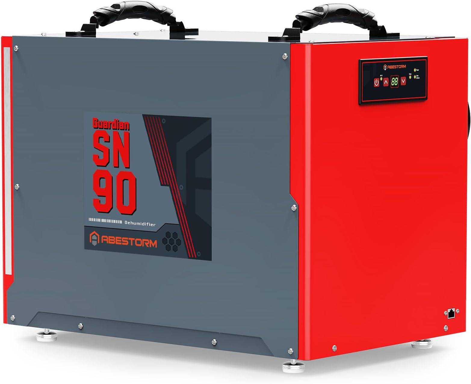 Abestorm 198 Pint Commercial Dehumidifier for Crawlspace, Basement, Large Space up to 2,600 Sq Ft, Industry Water Damage Unit, Auto Defrost, Compact