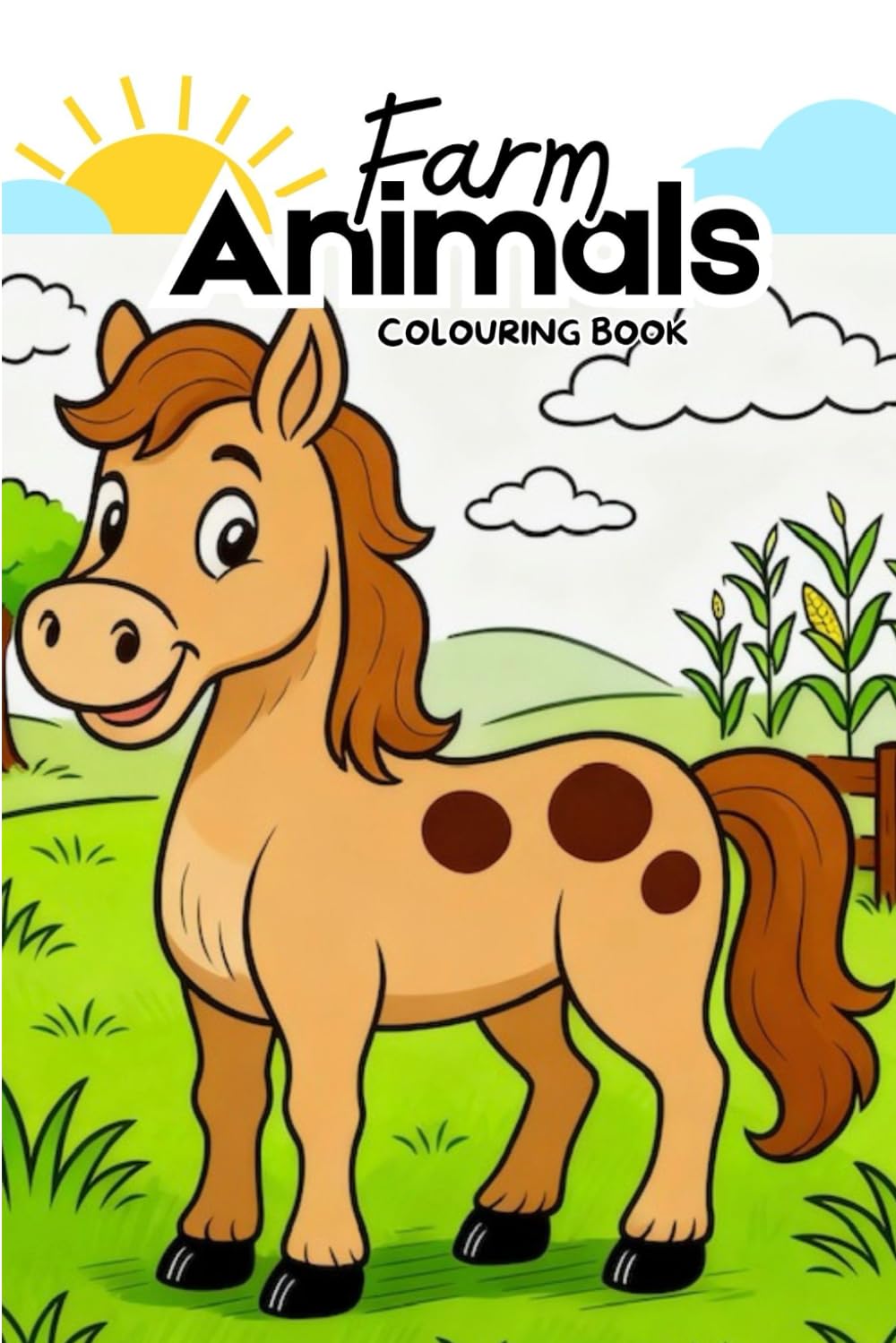 Farm Animals: Colouring Book