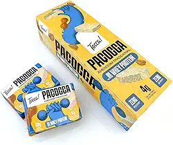 Paçoca com Whey Protein TOCCA – Zero Açúcar, sabor Tradicional, 4g de Proteína (276g - display com 12 und de 23g)