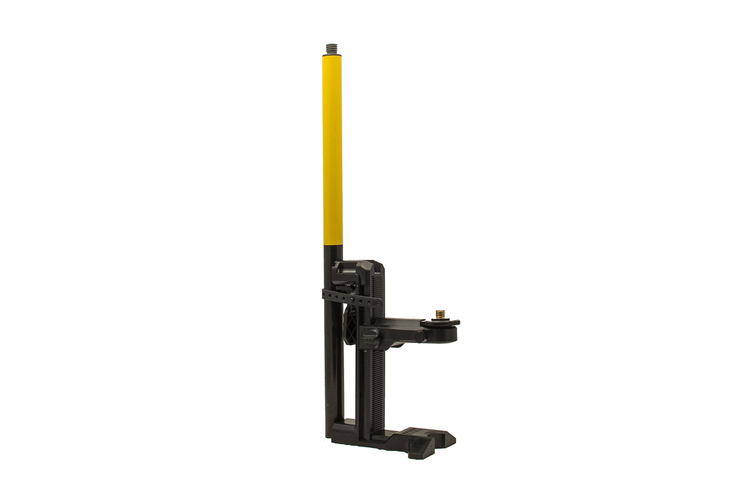 STANLEY Fmht1 – 77435 Support Magnétique Pour Niveaux Laser Gamme FATMAX - Plateforme Pivotante -Mécanisme De Serrage - Ceinture Caoutchouc