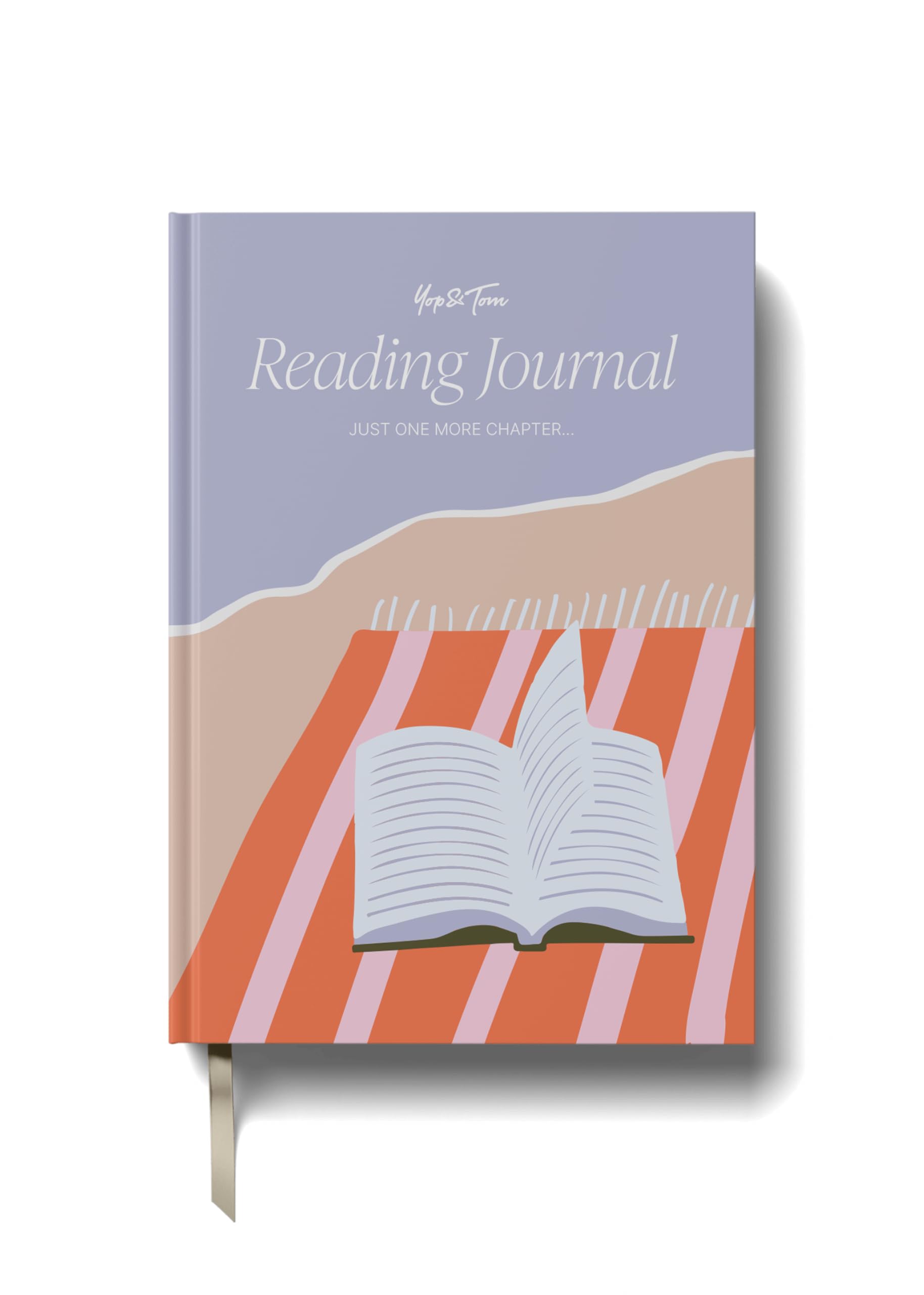 Yop & Tom Reading Journals - Review and Track Your Reading - Includes Planner to Log Your Favourite Books and Authors - On The Beach