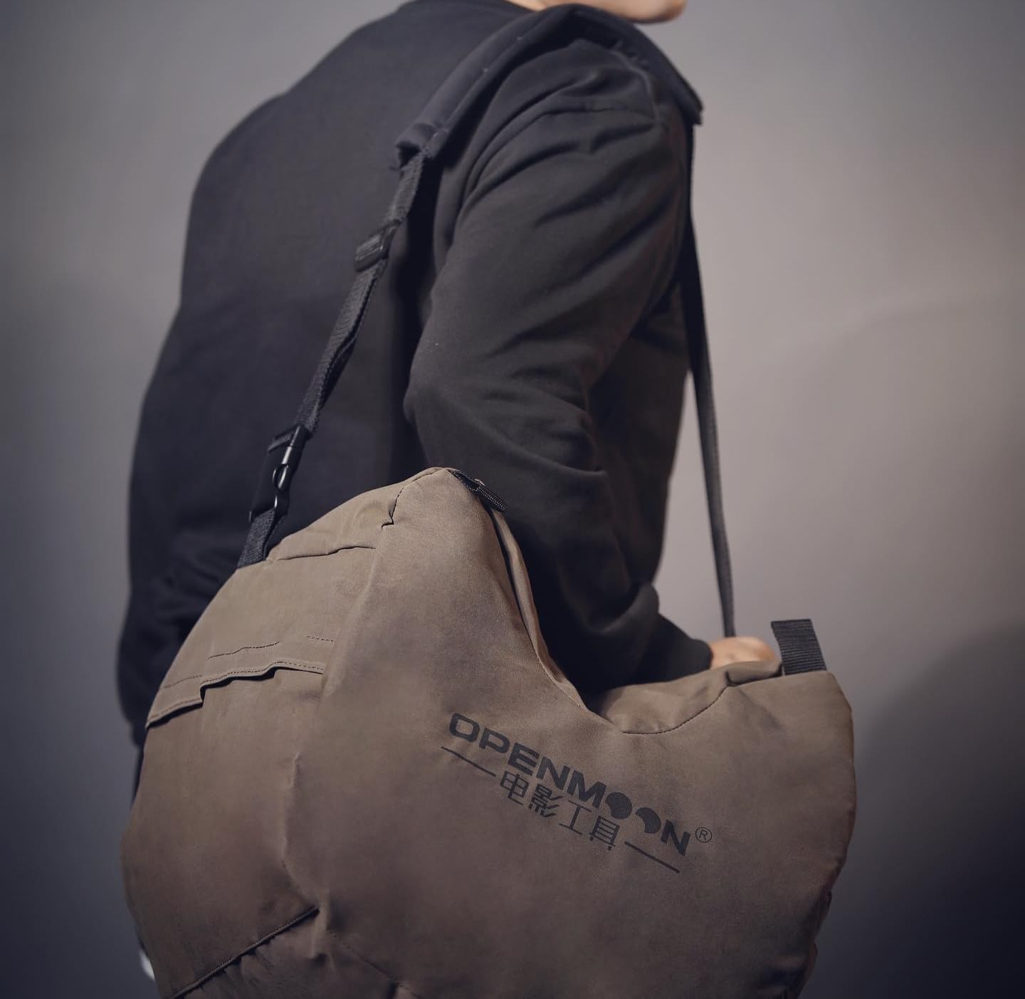 OPENMOON Camera Support Saddle Saddlebags Heavy-Duty Splash-Proof Canvas (Brown, M)