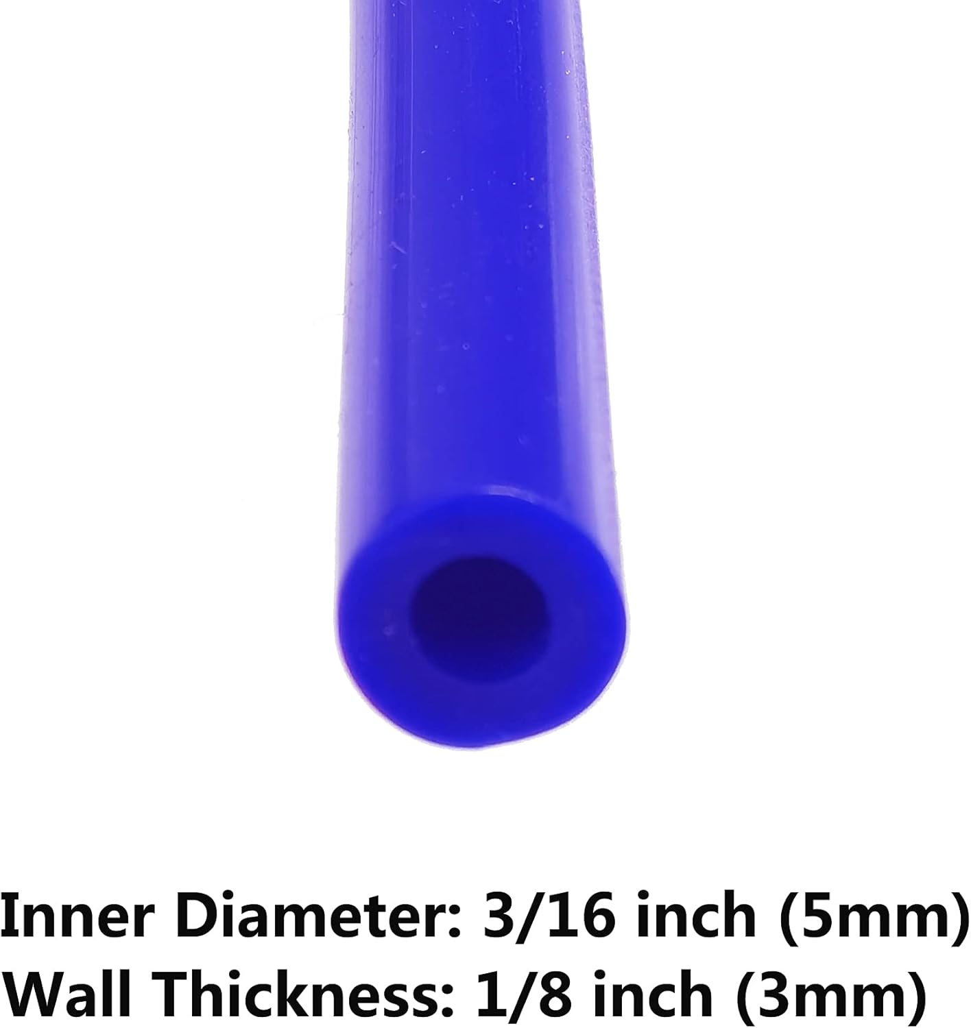 Ucreative 10FT High Temperature Silicone Vacuum Tubing Hose Blue (1/8" (3mm)) : Automotive