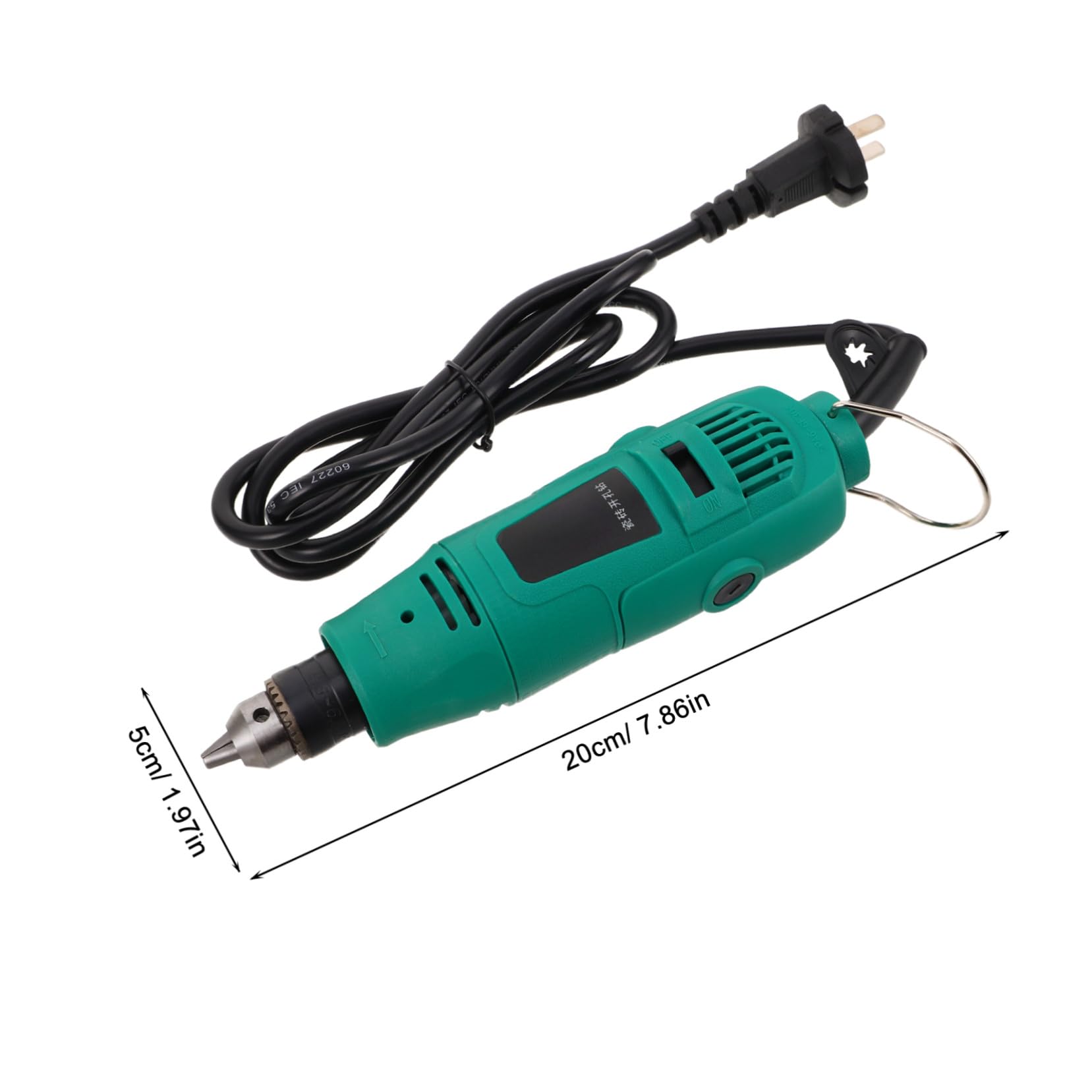 DOITOOL Taladro Eléctrico Compacto con Cable Brocas de y Cabeza de Lijado Taladro Portátil para Taladrar Azulejos y Electrónica Proyectos Domésticos y Bricolaje