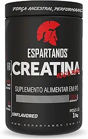 Creatina Monohidratada 100% Pura 1kg - Espartanos