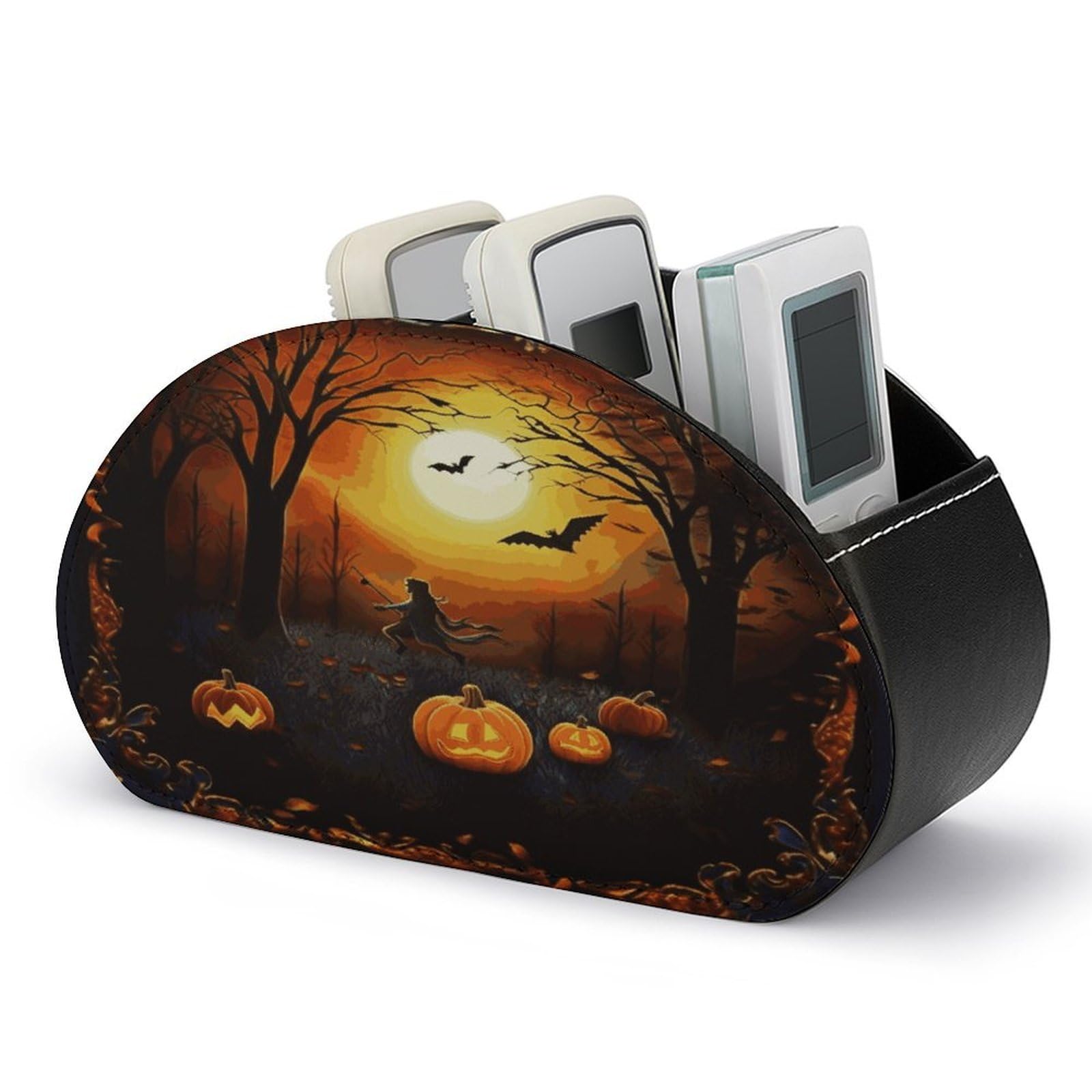 Btcowzrv Style Halloween Party Remote Control Holder With 5 Compartments