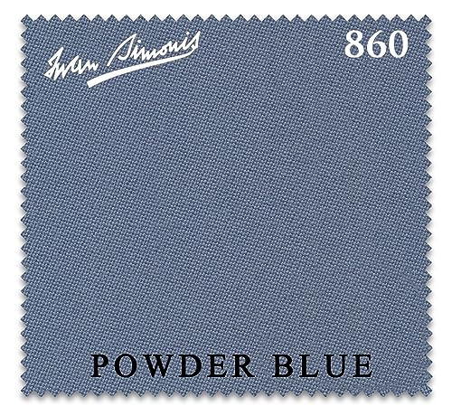 Iwan Simonis 860 Pool Billiard Table Cloth - Authorized Dealer (Powder Blue, 10 ft)