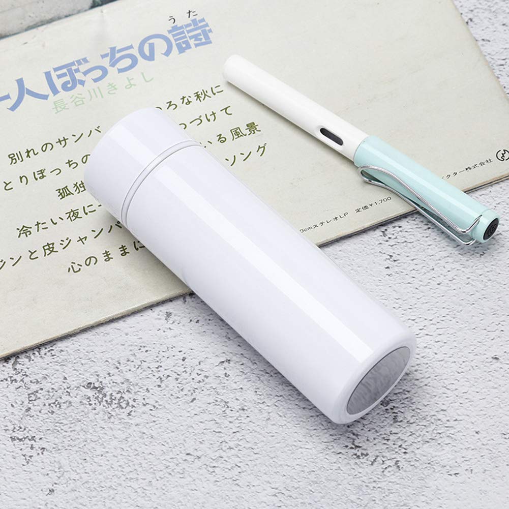 DJDL150ml Mini Cute Coffee Vacuum Flasks Thermos Small Capacity Portable Stainless Steel Travel Drink Water Bottle Thermoses (White)