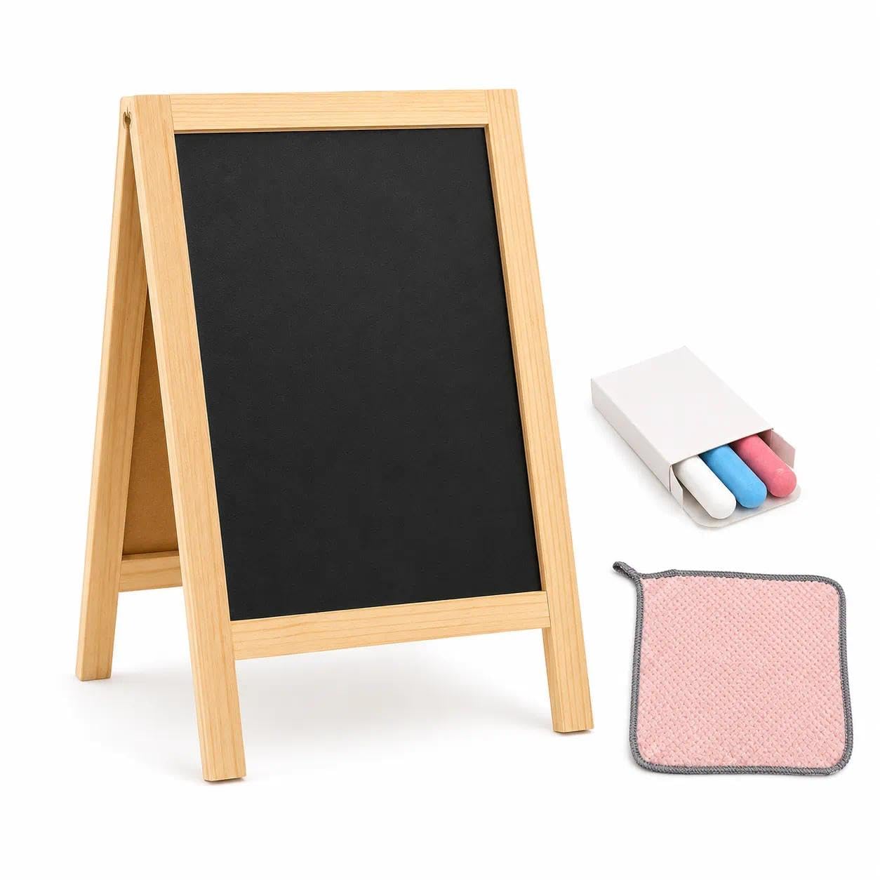 1PC A Boards Pavement Sign, 25x40cm Double Sided Chalkboard