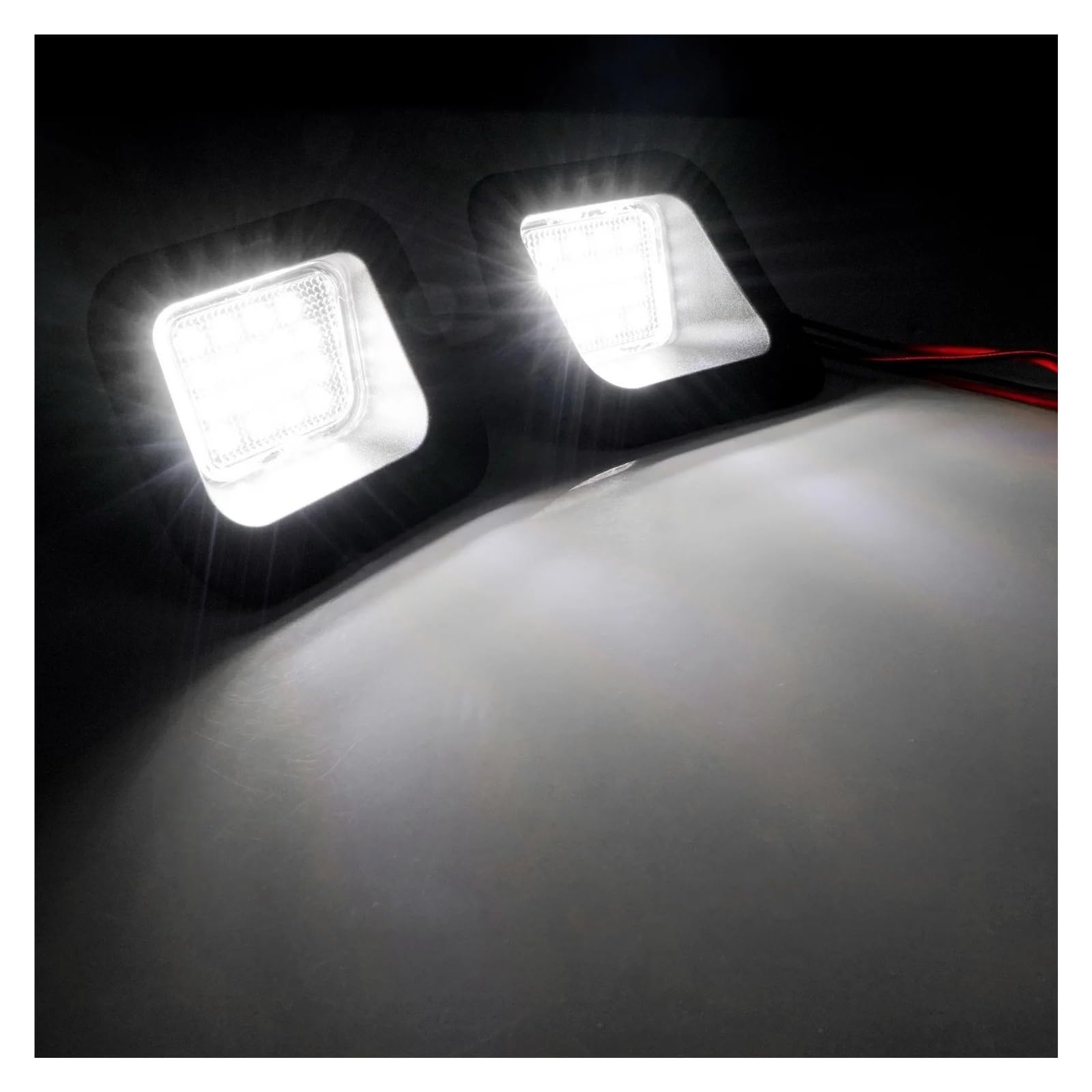 Number Plate Lamp Voor Dodge Voor RAM 1500 2500 3500 2003-2018 Witte LED Kentekenplaatverlichting Lampen Montage 2x 55077291AD LED Kentekenverlichting