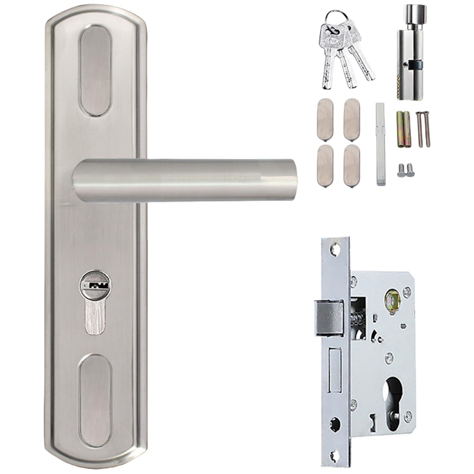Oxxggkao G Security Antitheft Door Handle Entry Door Handle With And Keys Stainless Steel Interior Antirust Stainless Steel Interior Replacement