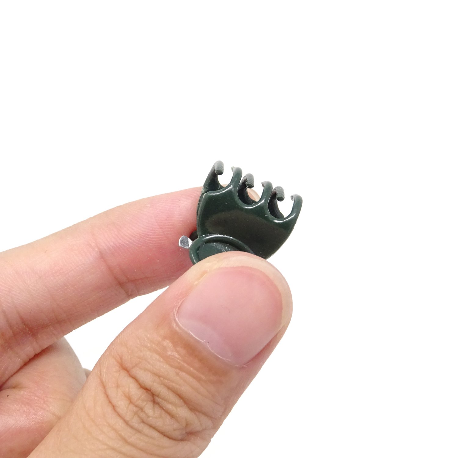 Lot De 100 Pinces De Support Pour Plantes - Vert Foncé - Taille 1,5 Cm - Pour Légumes, Orchidées, Vignes - 9