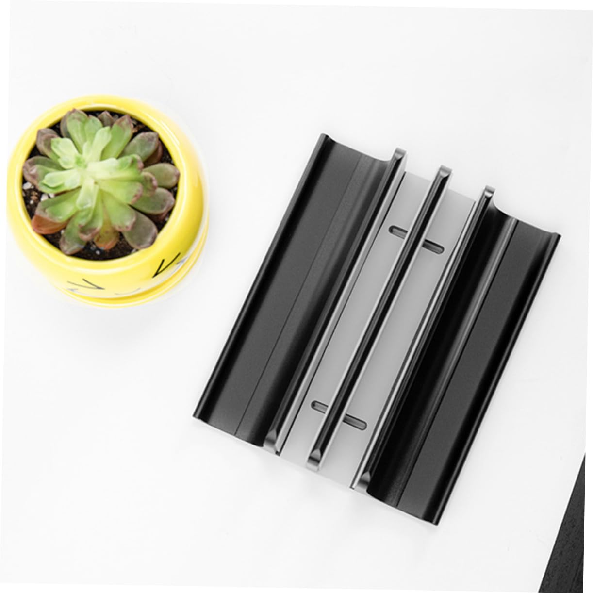 Soporte Vertical para Portátil de Aleación de Aluminio Rack Disipador de para Escritorio Base Refrigerante Antideslizante para Laptop de y Estabilidad