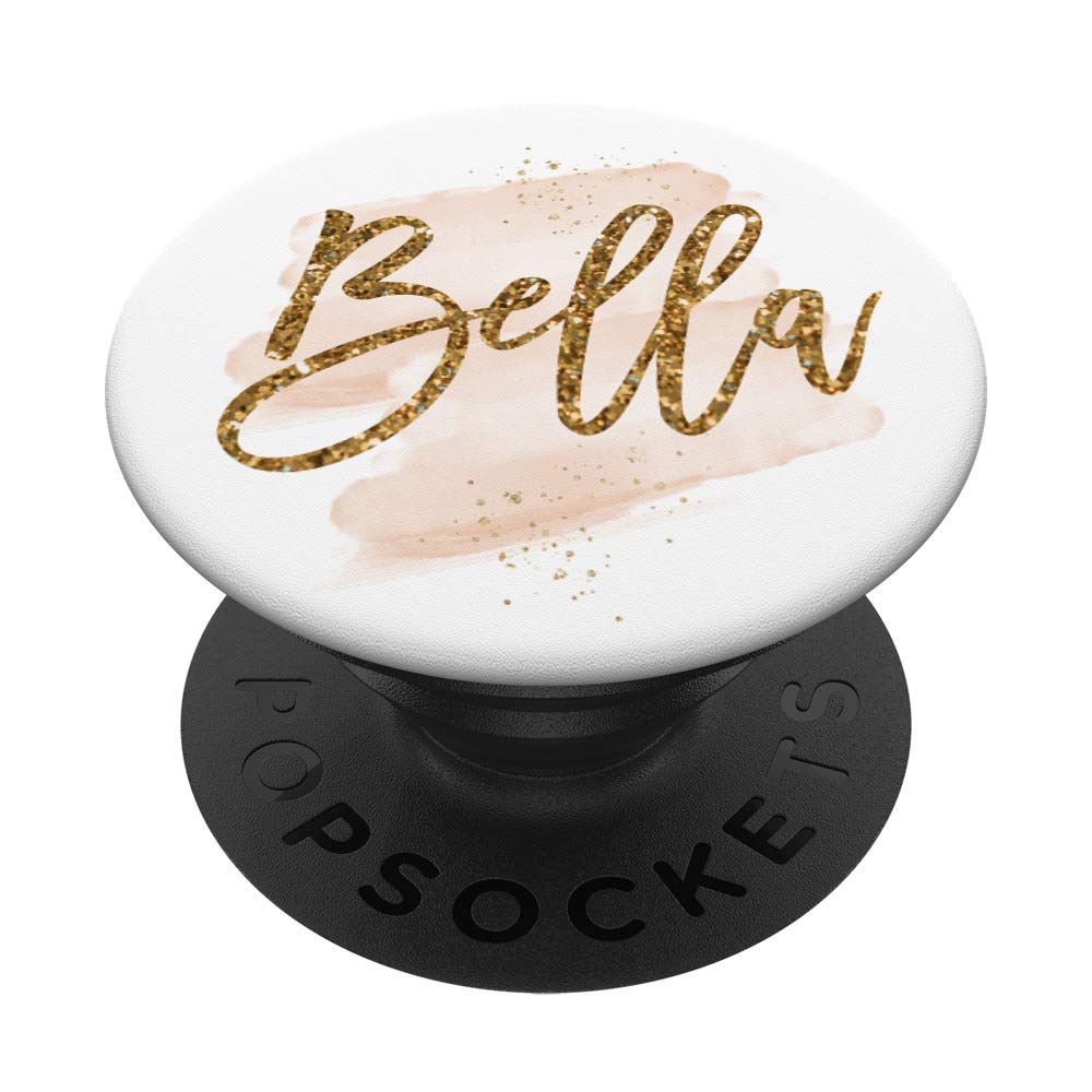 Personalized Gifts Bella Girls Name Phone Holder Knob PopSockets PopGrip: Swappable Grip for Phones & Tablets