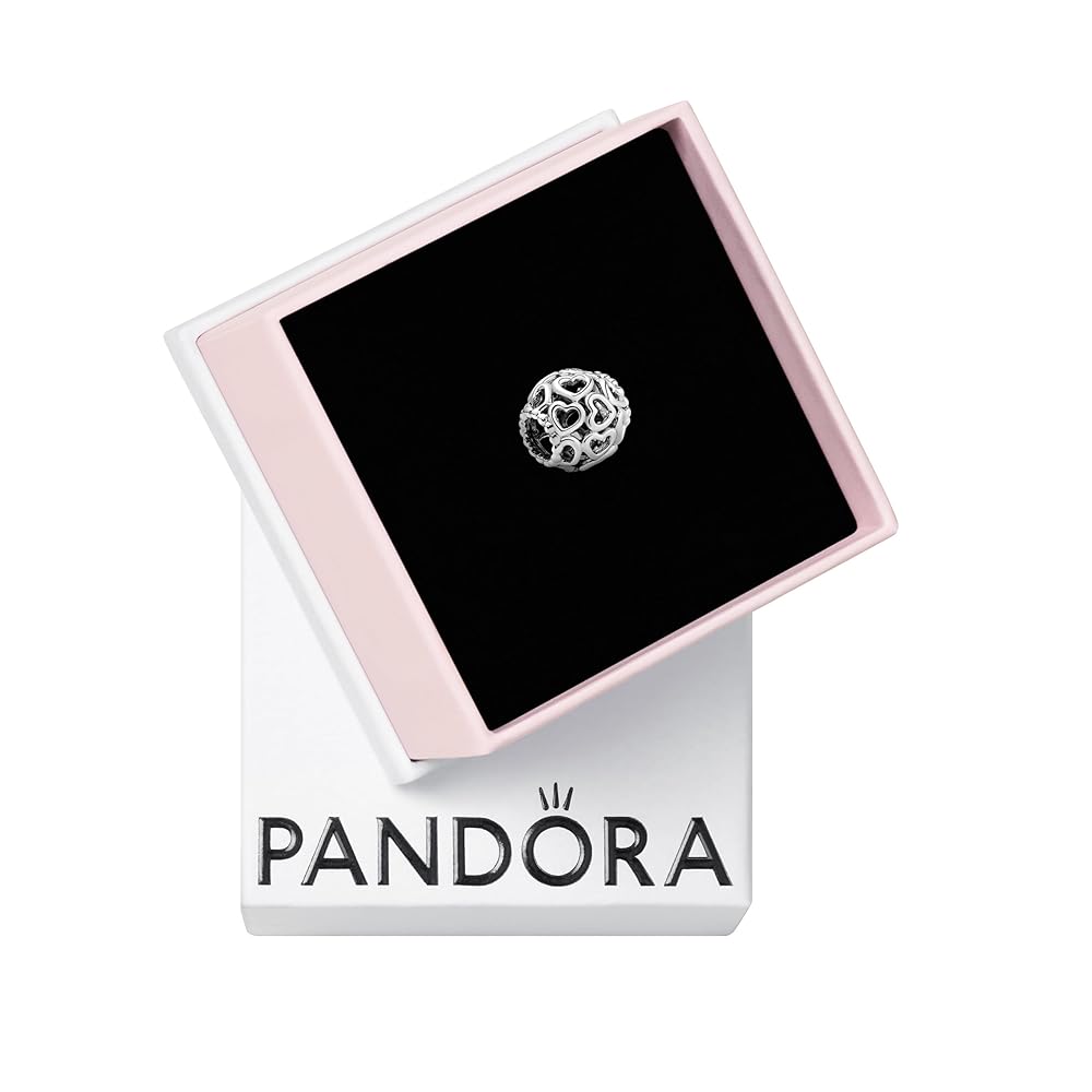 PANDORA パンドラ ESSENCE14k ♡◆ Pandora Sterling Bracelet 4 Pandora Charms Apple w14k