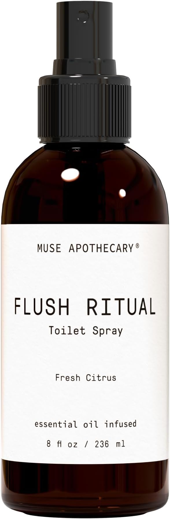 Flush Ritual - Aromatic & Refreshing Toilet Spray, Use Before You Go, 8 oz, Infused with Natural Essential Oils - Fresh Citrus