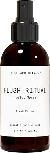 Miniatura 70 de Muse Apothecary Flush Ritual - Aerosol para inodoro aromático y refrescante, usar antes de ir, 4 onzas, infundido con aceites esenciales naturales