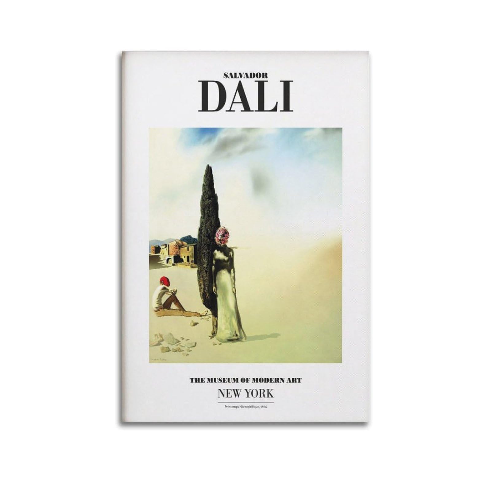 xiaoxiaoshen Salvador Dali Emps Nécrophilique Modern Canvas Poster Wall Art Prints Room Aesthetic Murals Bedroom And Living Decorations 20x30inch(50x75cm)