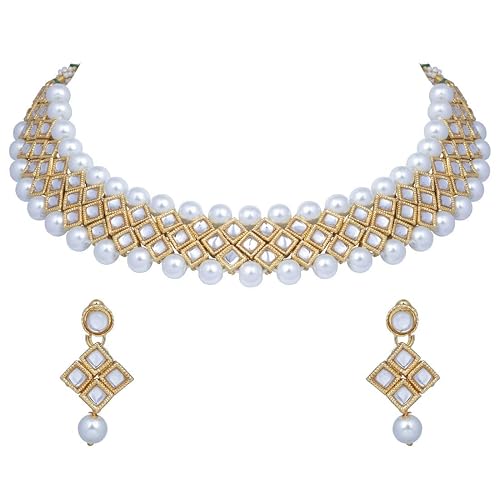 Kundan Choker Necklace Set 
