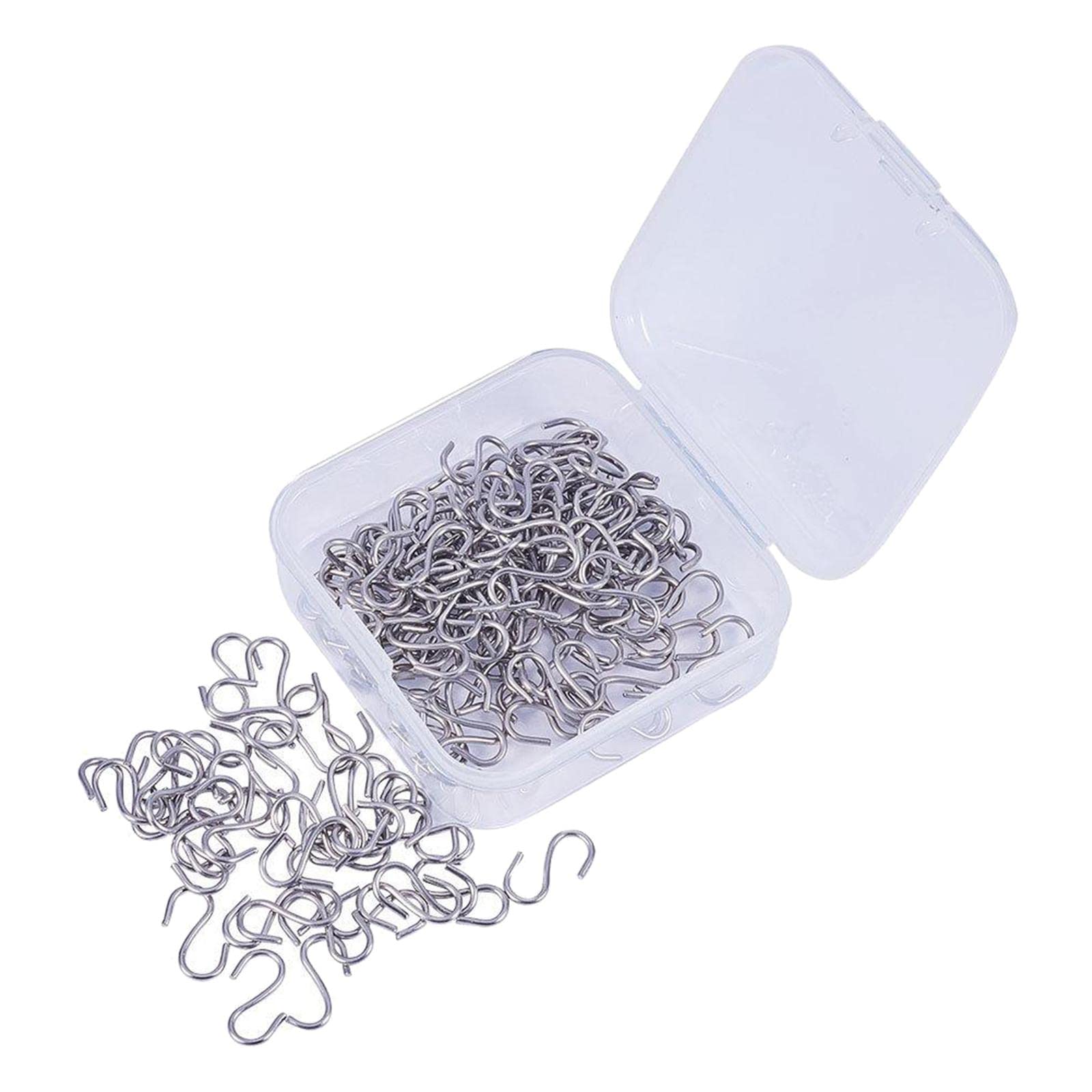 150Pack S Shaped Hooks Silver Small/Mini Sturdy Hangers Jewelry Accessory-image-42