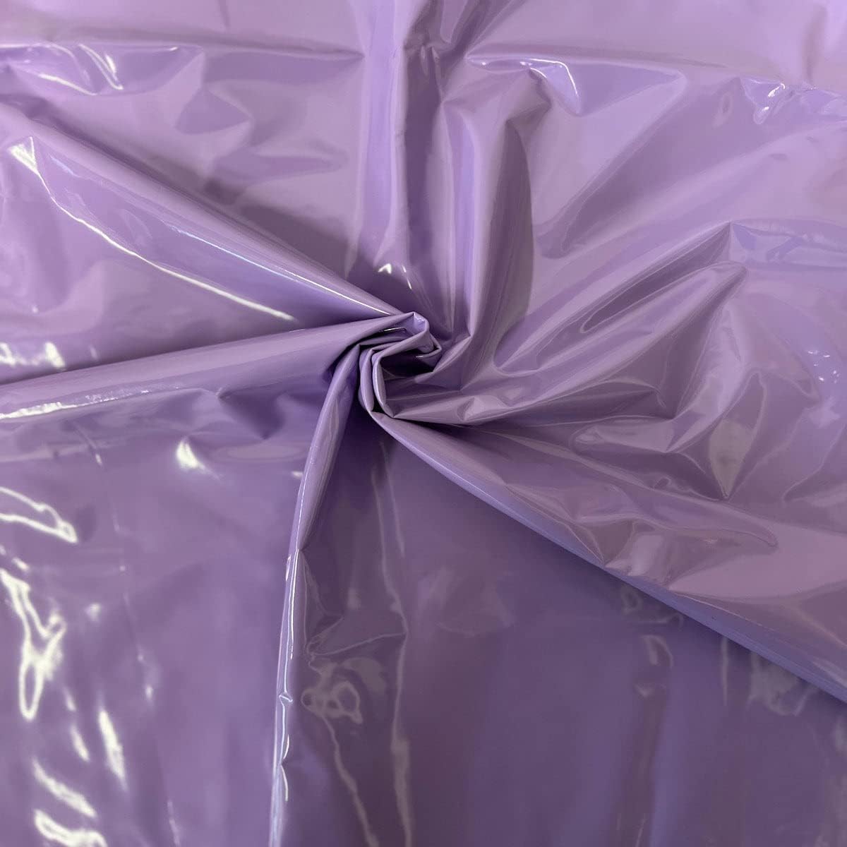Lavender Purple Faux Patent Leather Apparel Vinyl Fabric - Sold by The Yard