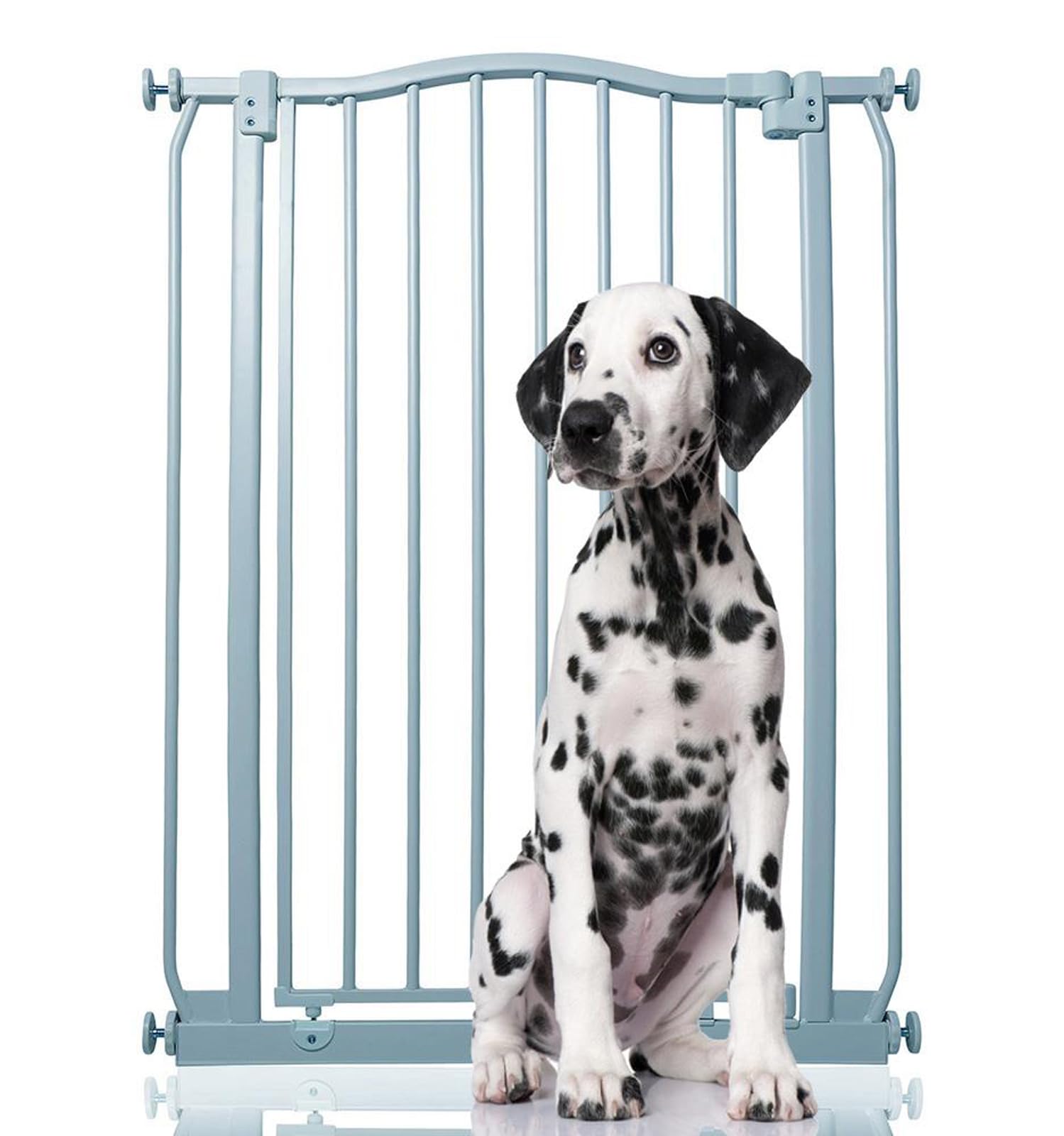 Bettacare Extra Tall Curved Top Dog Gate71Cm80CmMatt GreyExtra Tall 100Cm In HeightPressure Fit Pet Gate from B&Q