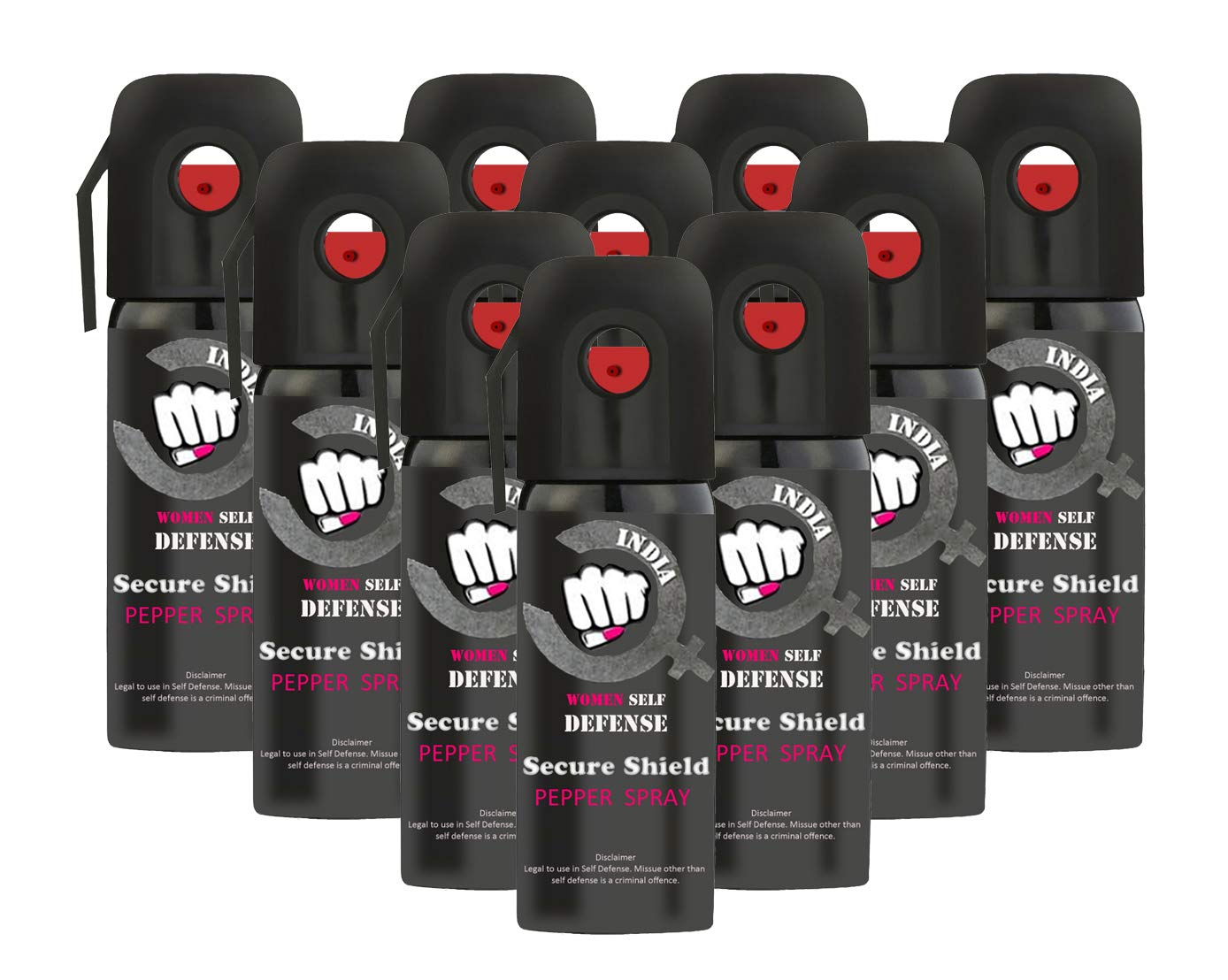 BE Safe Forever Ultra Max Protection Self Defense Pepper Spray, 55 ml | 45 Shots (Pack of 10)-image-11