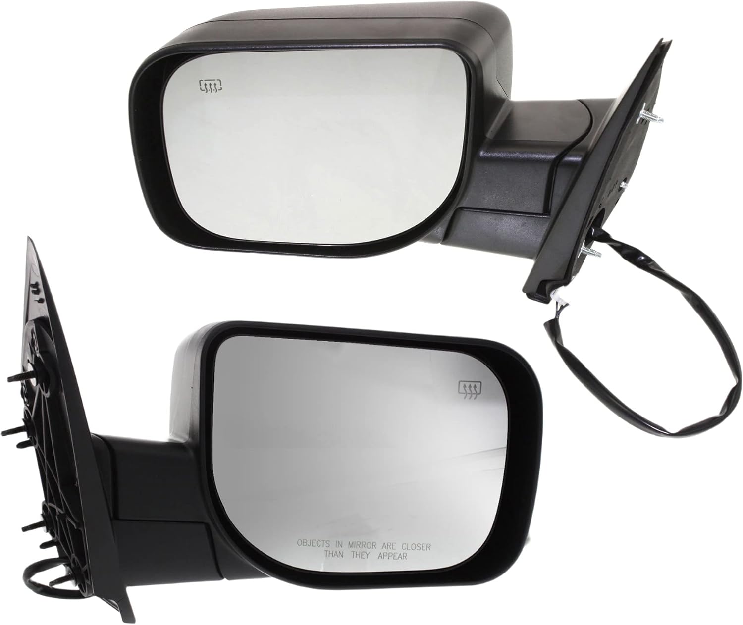 Garage-Pro Driver & Passenger Side Power Heated Mirrors for Nissan Titan 2004-2015 Without Blind Spot Monitor & Memory Textured Models Without Towing Package