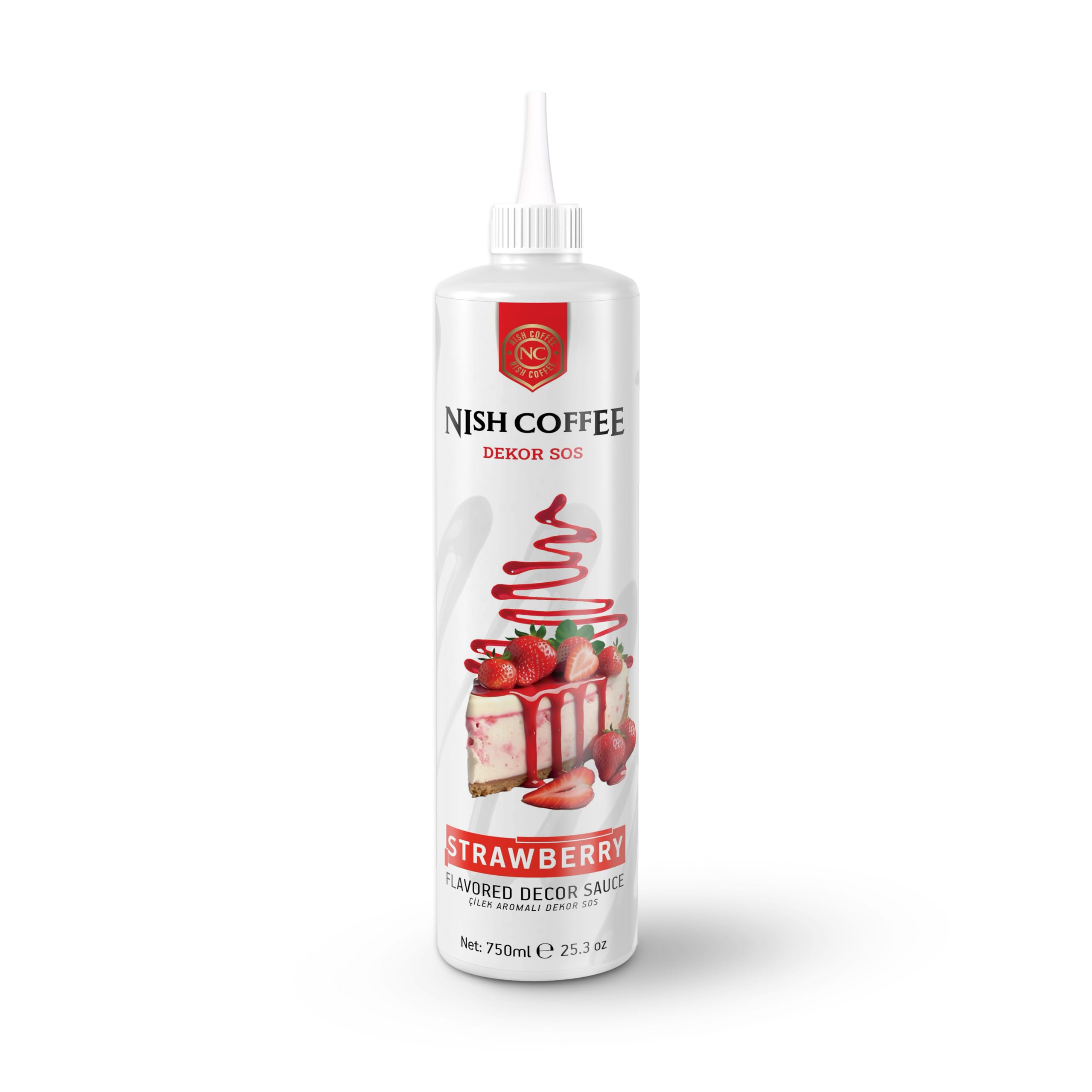 Nish Çilek Aromalı Dekor Sos 750 Gram