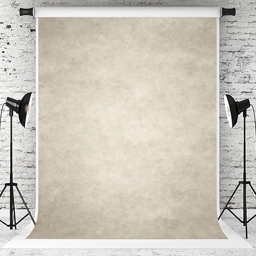 Miniatura 7 de Fondo de estudio fotográfico absract de microfibra para retratos de 5 pies de ancho x 7 pies de alto, color beige marfil para fotógrafos, fotos a la