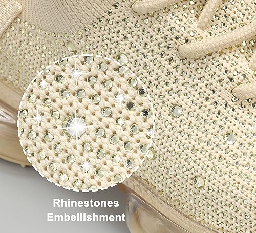 Image of LUCKY STEP Women Air Cushion Fashion Sneakers Breathable Casual Comfortable Lightweight Walking Shoes