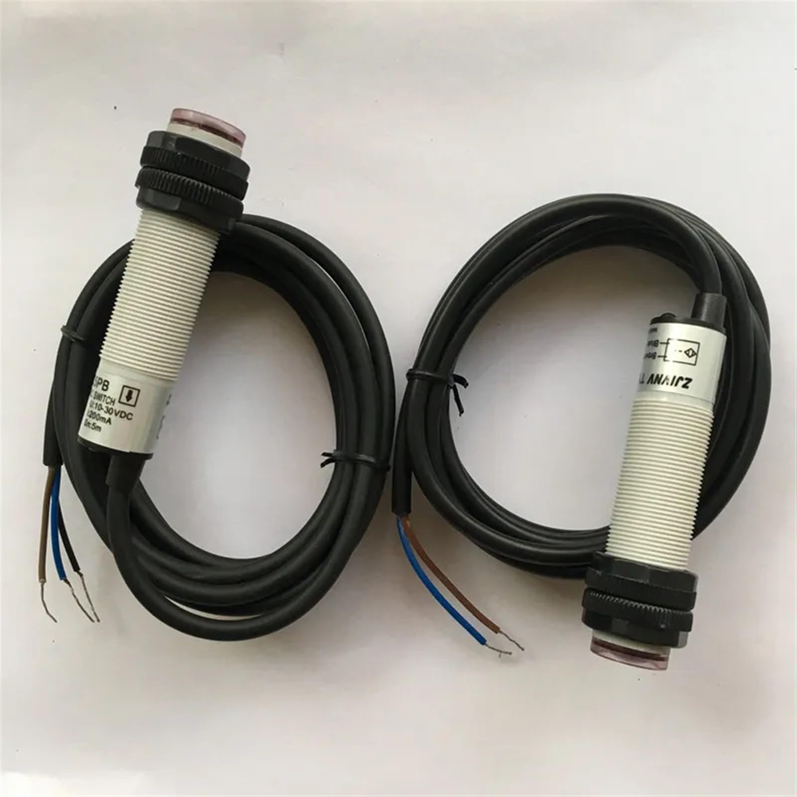 CXFCIHFT M18 switch through-beam type PNP NC DC10-30V photoelectric sensor photoelectric switch distance 5m, 5 pairs