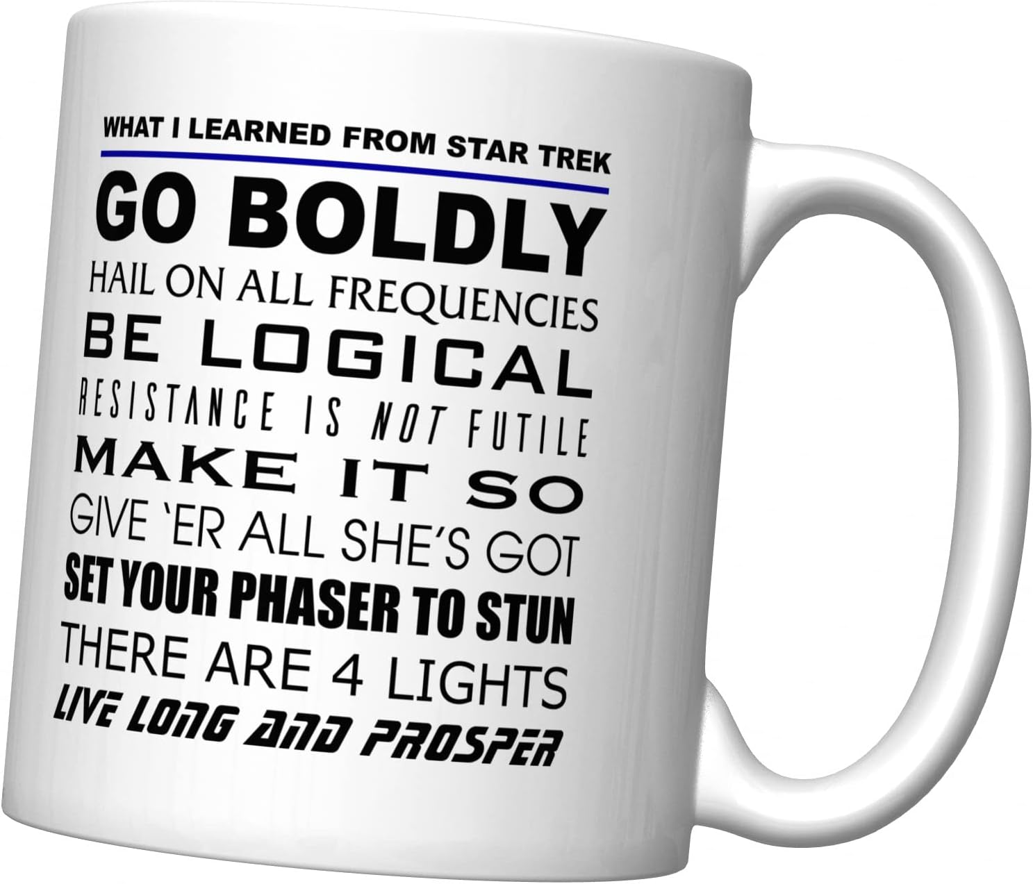 CJ Artisans What I Learned From S Trek Coffee Mug [ST]